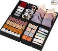 6 Pack Sock Underwear Drawer Organizer Dividers, 58 Cell Foldable Fabric by Criusia