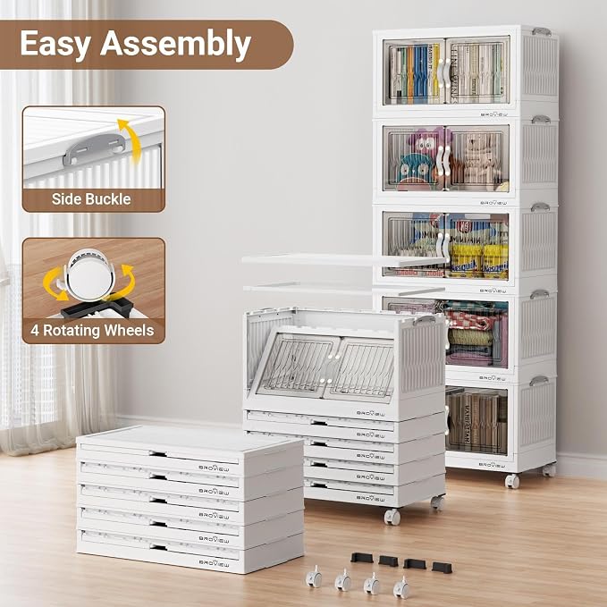 BROVIEW 240Qt Stackable Storage Bins - Image 6