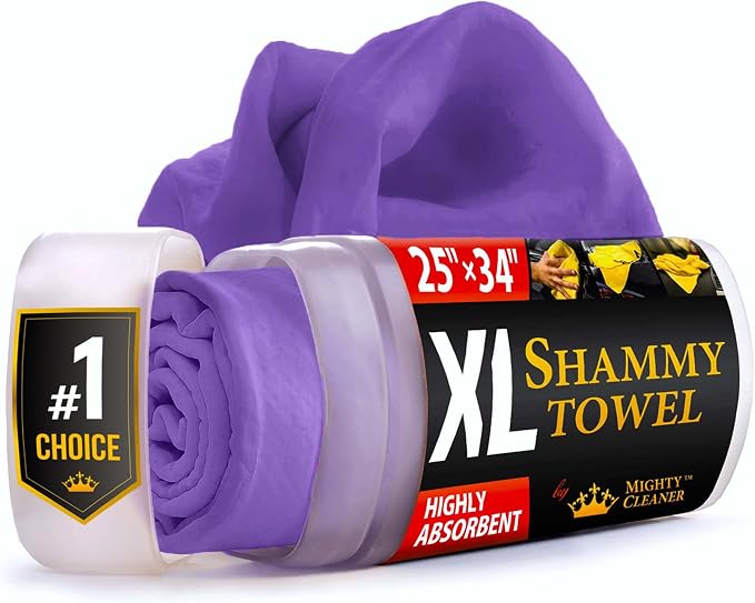 Premium XL Shammy Towel for Car by MightyCleaner