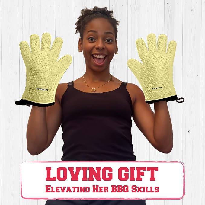 KITCHEN PERFECTION Silicone Smoker Oven Gloves - Image 8