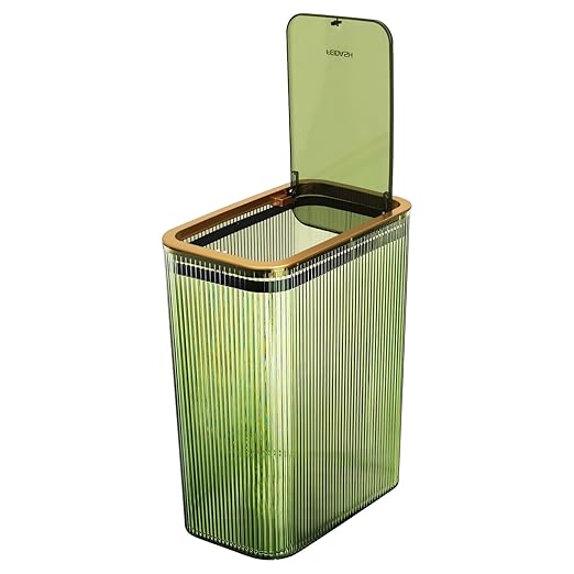 Transparent Trash Can, Bathroom Trash Cans by Lingerlanden