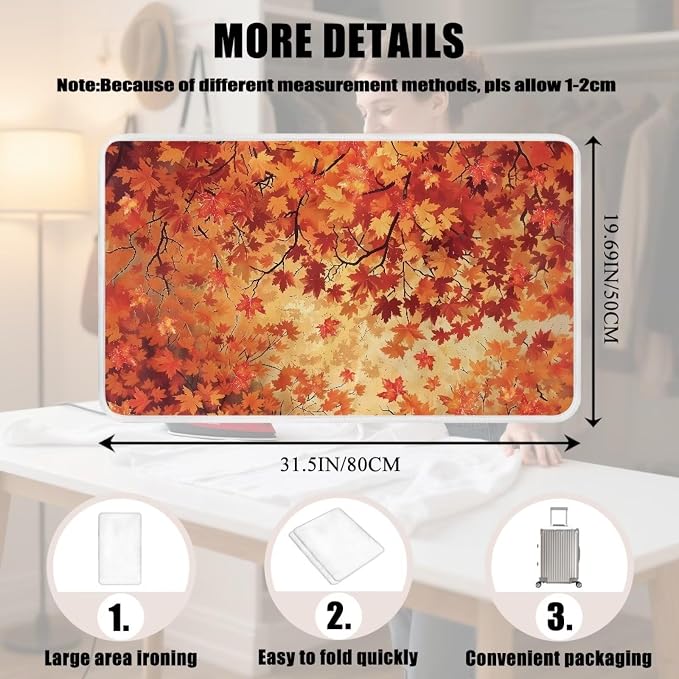 Ironing Mat Maple Leaf Ironing Board Pad Heat Resistant, Quilting & Travel - Image 7