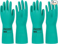 PACIFIC PPE 2 Pairs Nitrile Chemical Resistant Gloves, Resist Strong Acid by PACIFICPPE