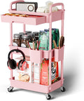 3 Tier Rolling Cart Organizer, Laundry Room Bathroom Organizers and Storage by Sorgion