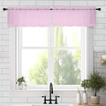 Chyhomenyc Sheer Valances for Windows 2 Pack, Small Window Curtains for Living by Chyhomenyc