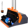 Broom and Dustpan Set with 51'' Long Handle, Upright Broom and Dustpan Combo by Tiumso