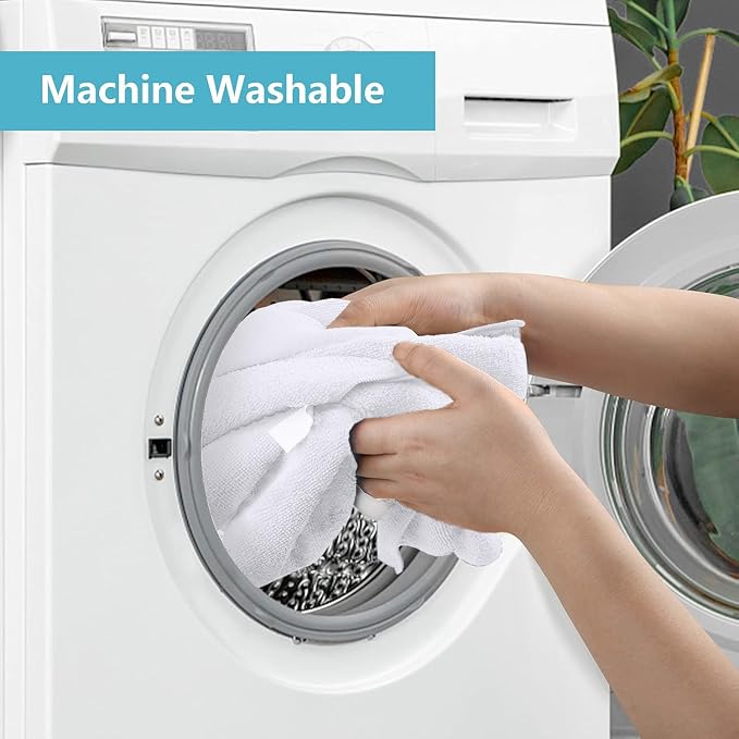 HOMEXCEL White Microfiber Cleaning Cloth, 100 Pack Cleaning Towels - Image 4