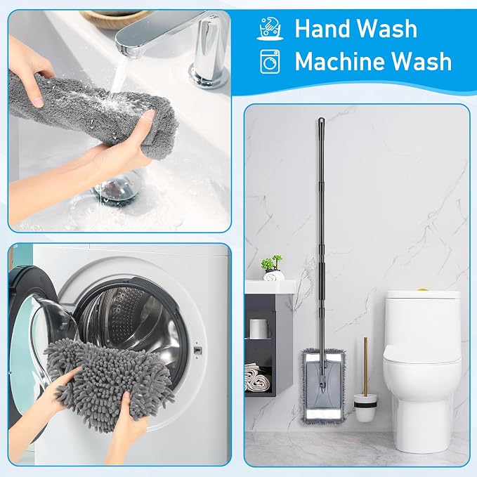 Wall Cleaner Mop with Long Handle, Wall Dust Cleaning Mop - Image 6