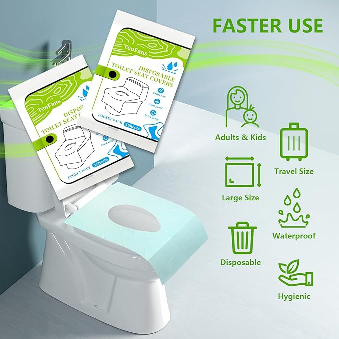 ​​TenFan Disposable Toilet Seat Covers - Image 2