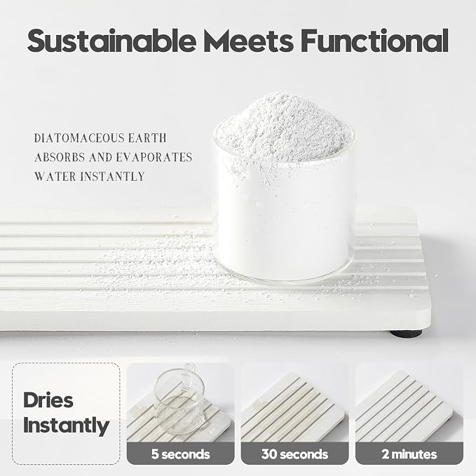 2PCS Diatomite Quick Stone Drying Tray Mat - Image 3