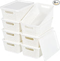Plastic Storage Baskets With Lid, Storage Bins by Unknown