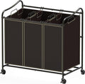 Simple Houseware Heavy Duty 3-Bag Laundry Sorter Rolling Cart by SimpleHouseware