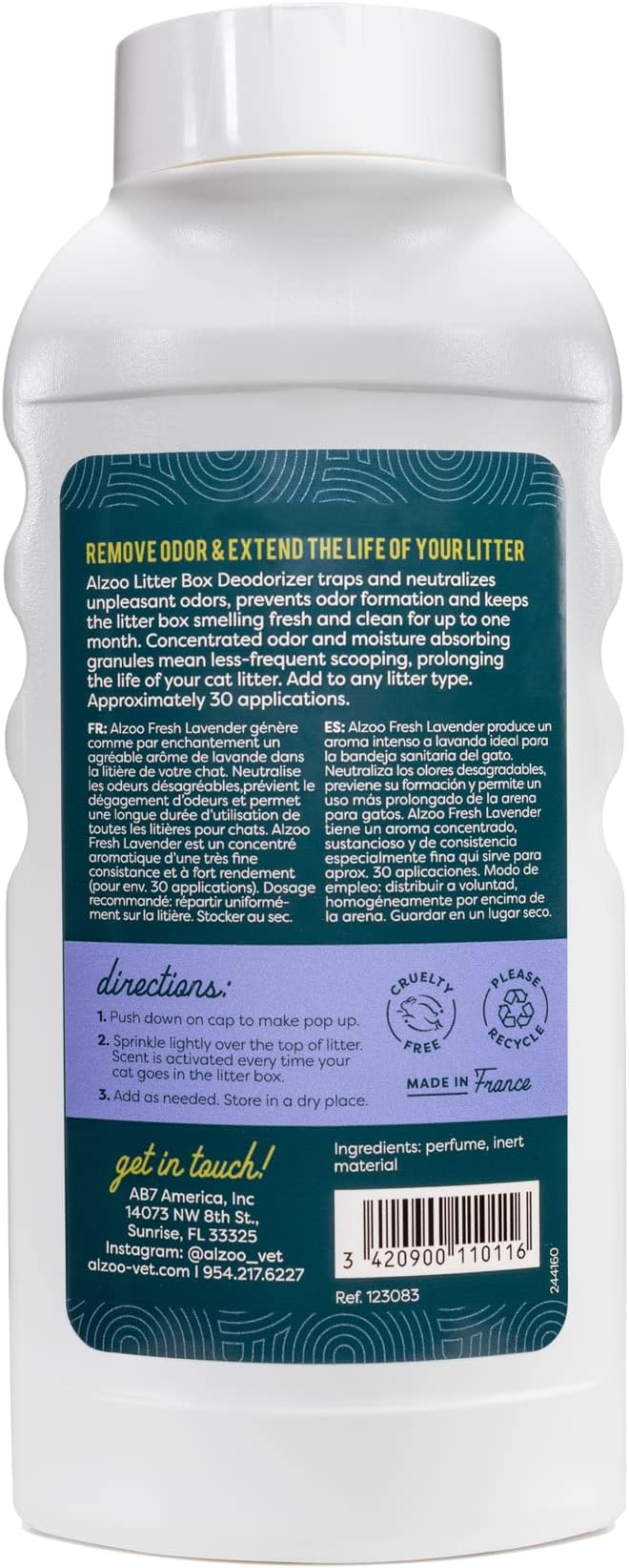 ALZOO Cat Litter Deodorizer, Concentrated Granules Absorb & Help Neutralize - Image 2