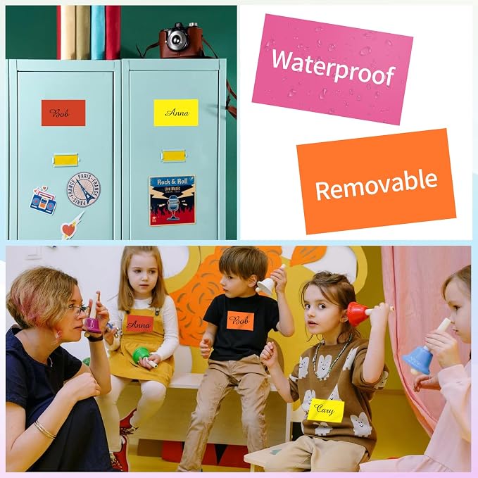 STARLIBOO Removable Colored Labels Stickers, 3X5 Inch Removable Large Label - Image 3