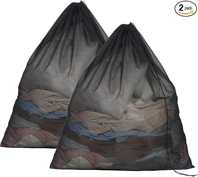 OTraki 2pcs Ex Large Mesh Laundry Bags 36x43 Inch Fine Mesh Washing Bag by OTraki