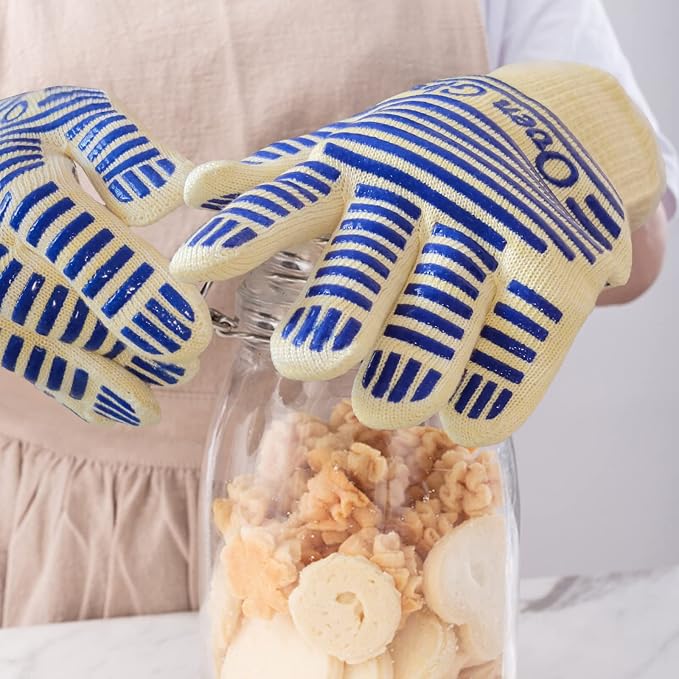 Oven Gloves, Heat Resistant 540 Degrees Grilling Gloves, Hot Surface Handler - Image 7