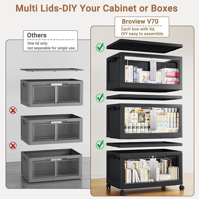 BROVIEW 480QT Stackable Storage Bins - Image 3