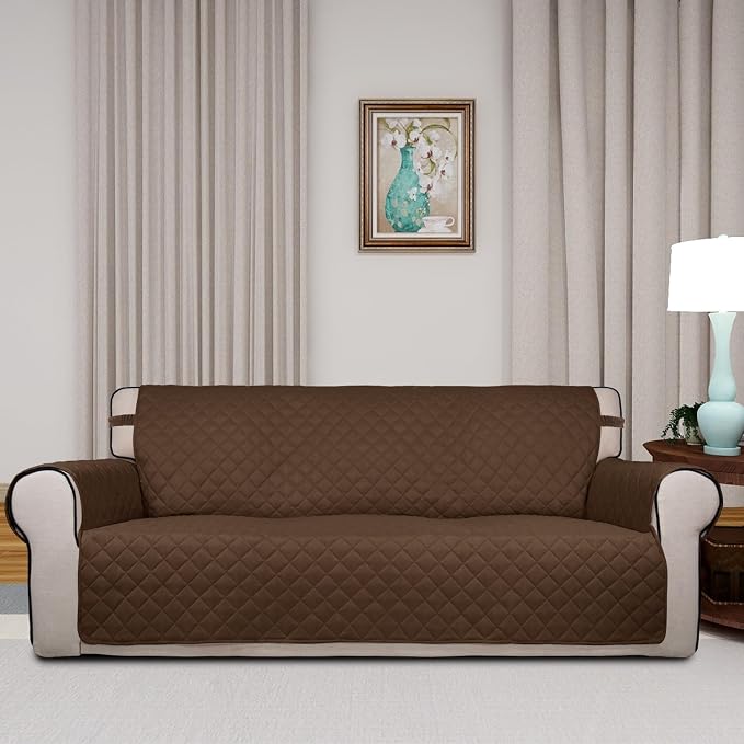 PureFit Reversible Quilted Sofa Cover, Water Resistant Slipcover Furniture - Image 2