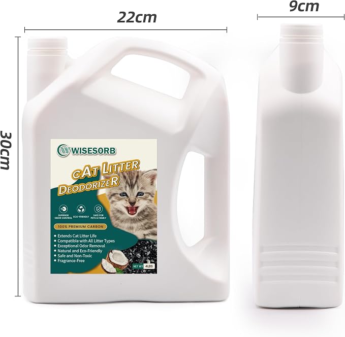 Cat Litter Deodorizer - 4Lb Activated Carbon Litter Box Odor Eliminator - Image 7