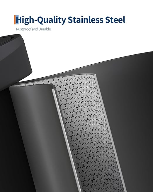Garvee 21 Gallon / 80 Liter Metal Trash Can - Image 3