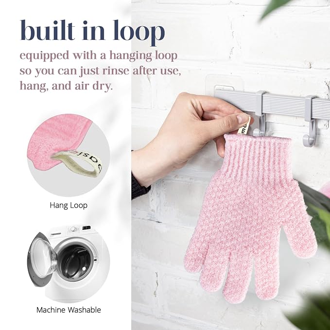 MainBasics Deep Cleansing Exfoliating Bath Gloves - Image 6