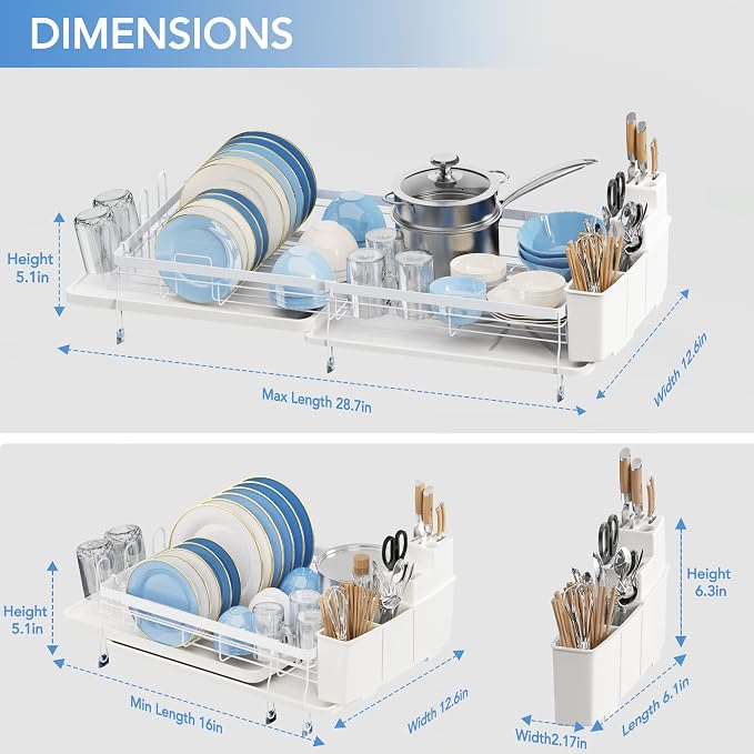 ROTTOGOON Expandable Dish Drying Rack - Image 5