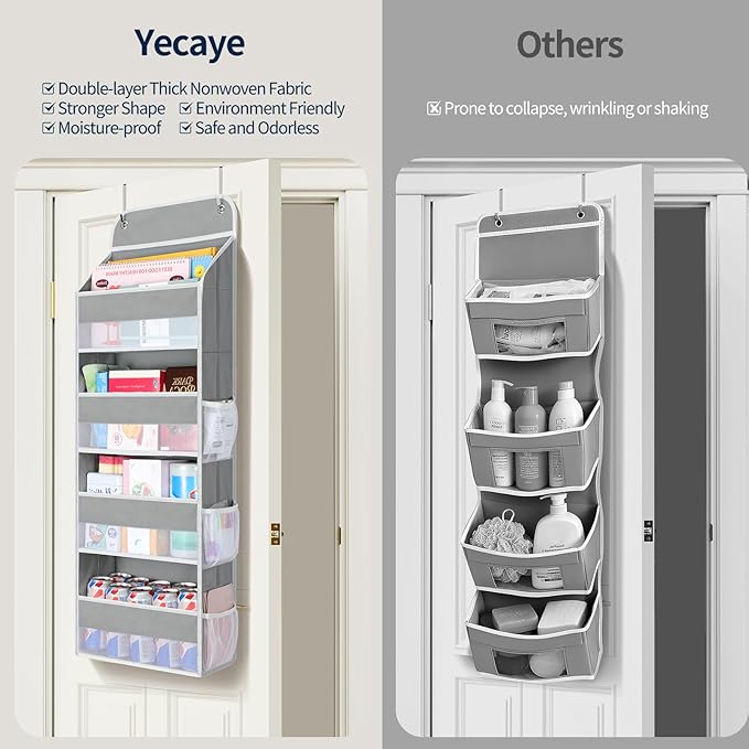 Yecaye Over The Door Organizer, Heavy Duty Hanging Organizers and Storage - Image 5
