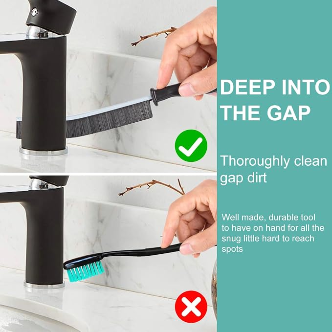 Crevice Cleaning Brush, Gap Cleaning Tool, Home Essentials, Bathroom Cleaner - Image 5