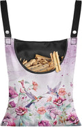 Hummingbird Adjustable Door-Hanging Laundry Clothespin Bag Clothespin Storage by CREAMIC
