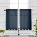 Chyhomenyc Sheer Window Curtains Tier 2 Pieces Set, 36 inch Length, Short by Chyhomenyc