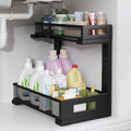 1 Pack-11.4"-16.14"H Under Sink Storage Organizer, Large 2-Tier Elegant Mesh by UnderSinkOrganizer