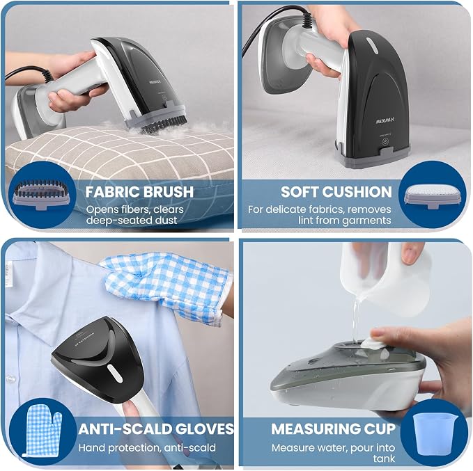 Powerful Handheld Fabric Steamer - 1800W - Image 3