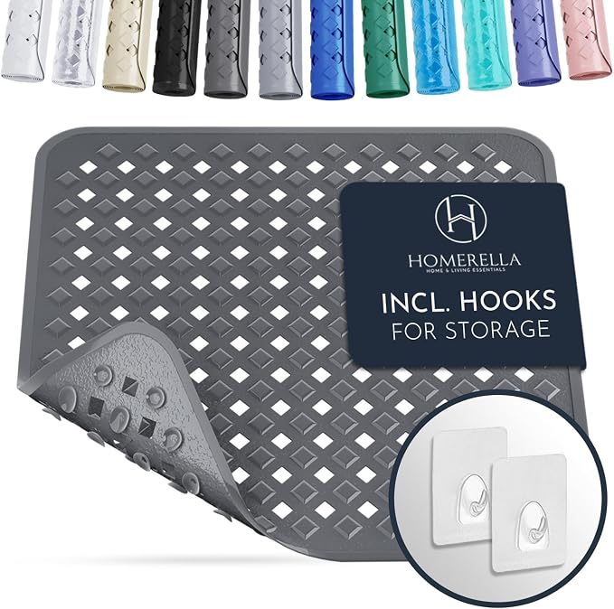 Homerella Anti Slip Shower Mat | Anti Mold Non Slip Bathtub Mat by Homerella