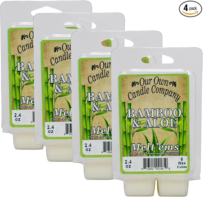 Our Own Candle Company Premium Wax Melt, Bamboo & Aloe Scent, Handmade in The by OurOwnCandleCompanycandles
