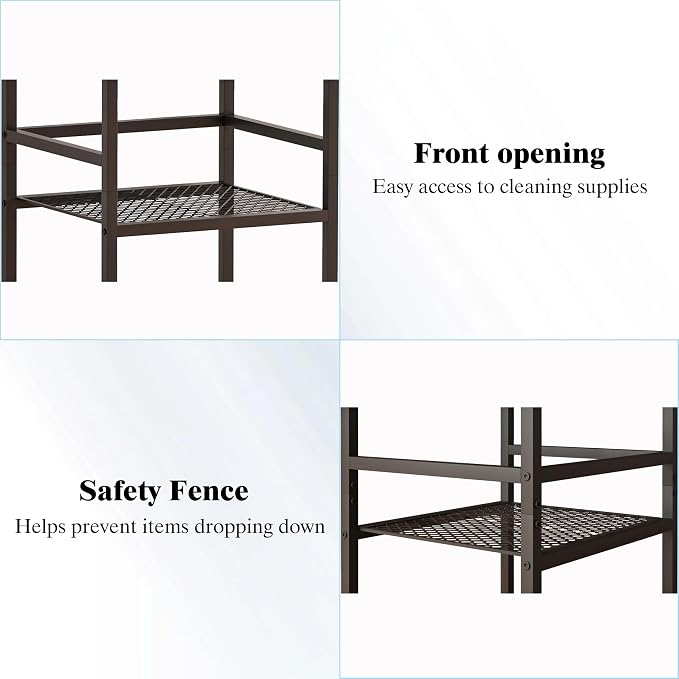 Heavy Duty Metal Cleaning Cart - Image 7