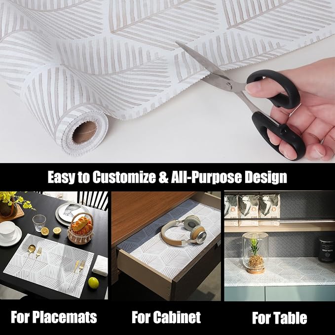 Shelf Liners for Kitchen Cabinets, Non Adhesive and Strong Non-Slip Shelf - Image 6