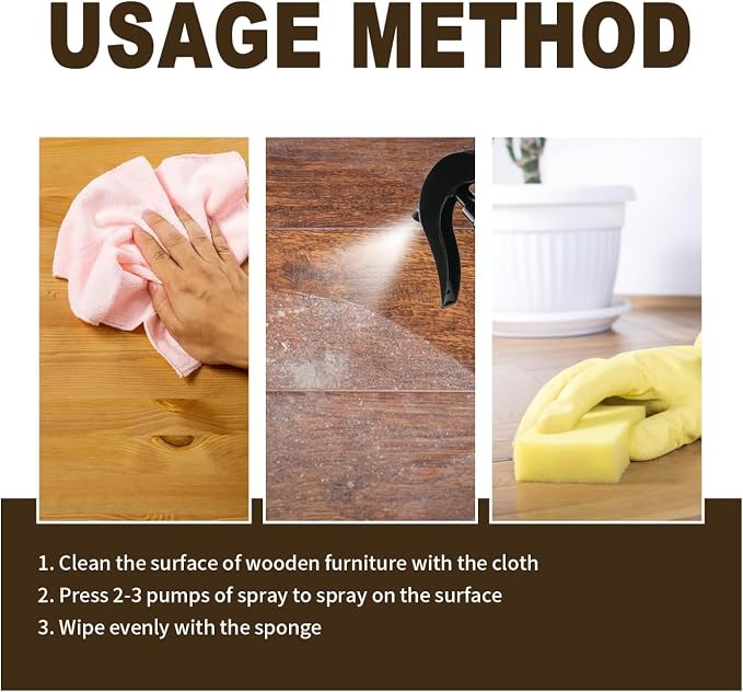 MOODTALK Beeswax Spray Furniture Polish, Wood Cleaner, Wood Floor Polish - Image 8