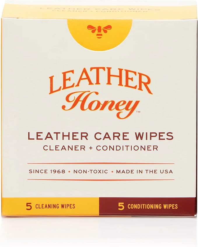 Leather Honey Leather Wipe Kit: Clean & Restore On-The-Go. by LeatherHoney