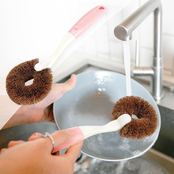 2 Pack Kitchen Scrub Brushes for Cleaning Dish Brush - Image 7