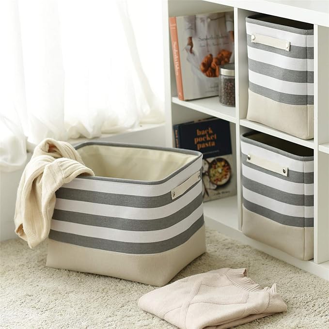TheWarmHome Extra Large Cube Storage Bins Baskets - Image 3