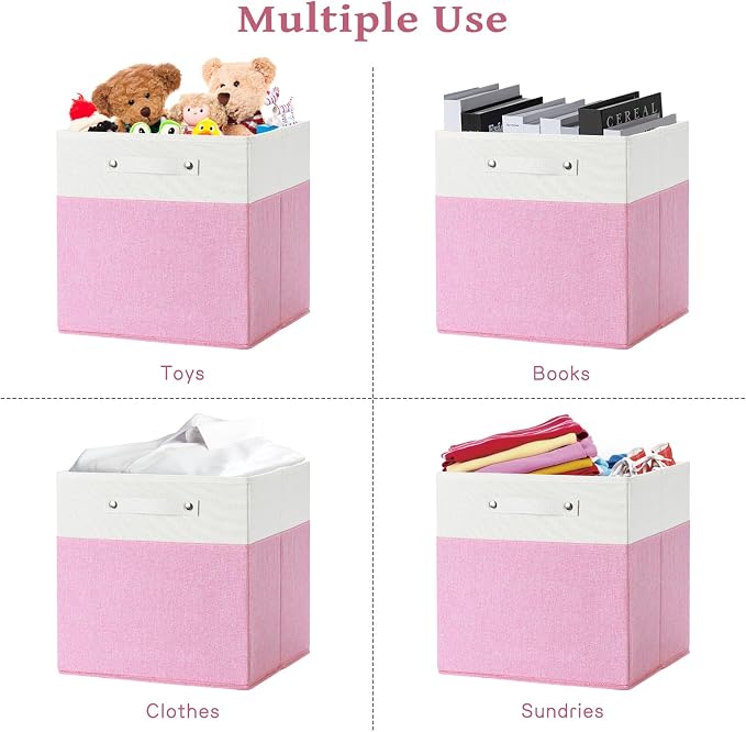13 x 13 Inch Fine Linen Storage Bins - Image 5