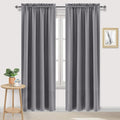 DWCN Grey Blackout Curtains for Bedroom, Thermal Insulated Energy Saving Room by DWCN
