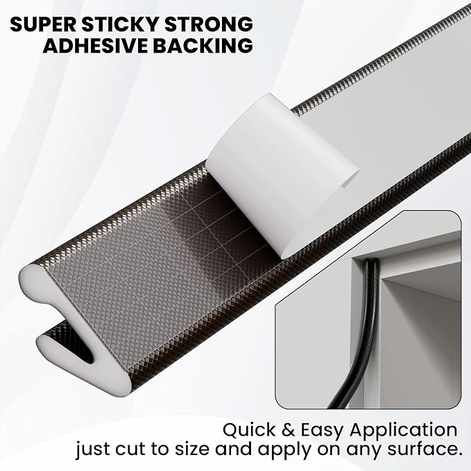 V Shape Foam Weather Stripping Door Frame Seal Strip 33FT Brown, Draft Stopper - Image 5