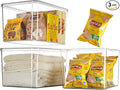 Clear plastic storage bins by GUMEIGODA