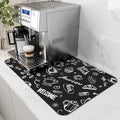 AMOAMI Coffee Mat Hide Stain Rubber Backed Absorbent Dish Drying Mat by AMOAMI