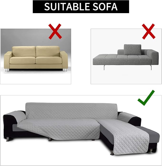 Easy-Going Sofa Slipcover L Shape Sofa Cover Sectional Couch Cover Furniture - Image 4
