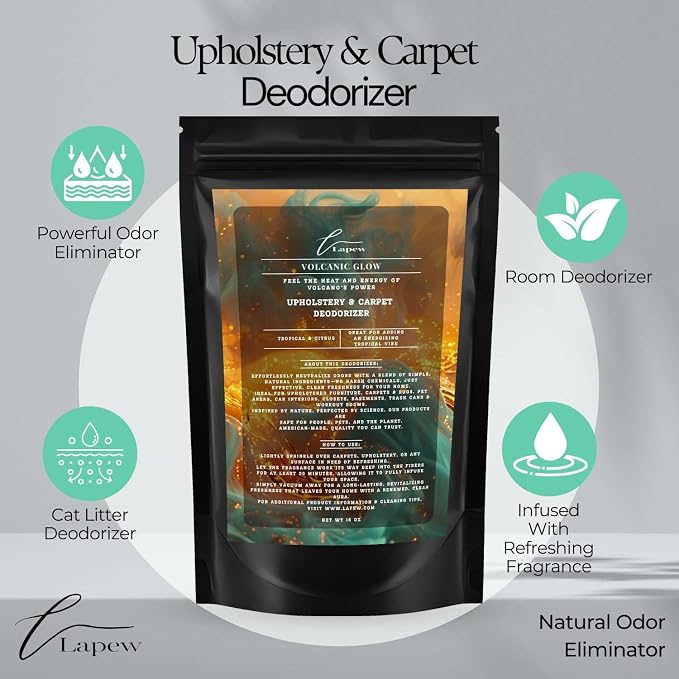 Volcanic Glow Carpet Freshener Powder: Powerful Odor Eliminator - Image 4