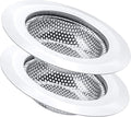 2 Pcs Kitchen Sink Strainer, Stainless Steel Drain Cover, Large Wide Rim 4.5" by SOSUO