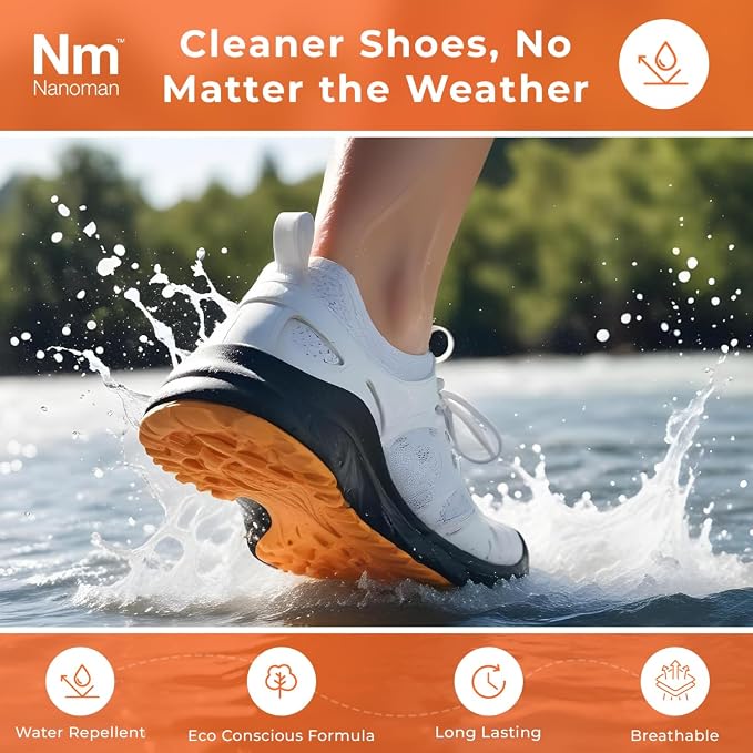 NANOMAN Fabric Waterproof Spray – Protects Shoes, Leather & More. Eco-Friendly - Image 2