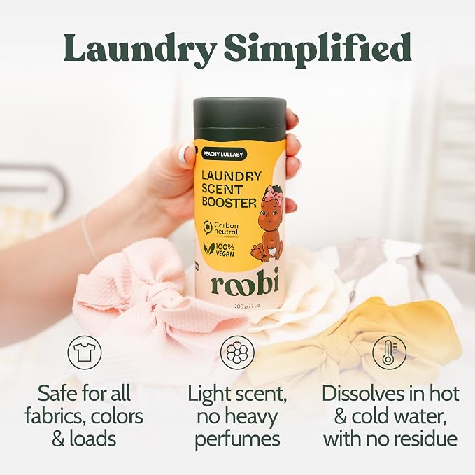 Roobi Baby Laundry Scent Booster. Peachy Lullaby Fragrance Beads. Specially - Image 6